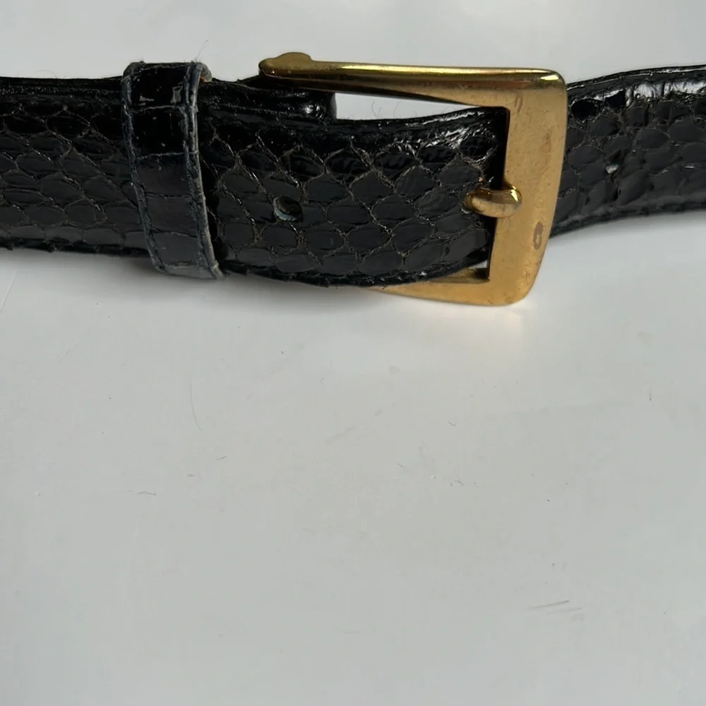Bloomingdale’s Snakeskin belt 36